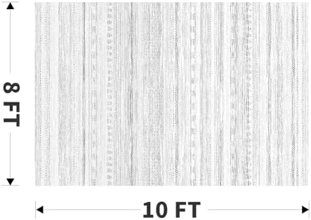 8x10 Area Rugs for Living Room Machine Washable Rug Distressed Indoor Carpet Neutral Moroccan Boho Rug Ultra Soft Area Rug for Bedroom Dining Room Playroom Office, Grey