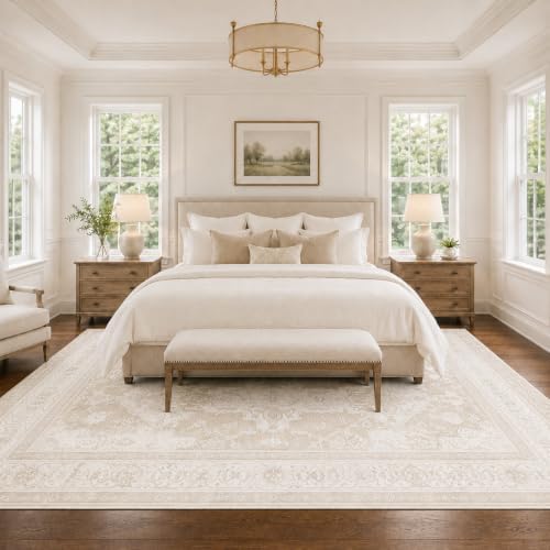 10x12 Area Rugs Washable Large Vintage Rug for Living Room Bedroom