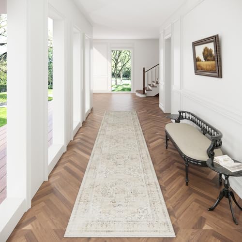 Washable Kitchen Rug Runners for Hallways: 2'x 10' Long Runner Rug Non Slip