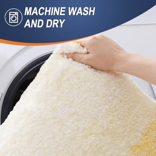 OLANLY Large Bathroom Rugs 50x30, Extra Soft Absorbent Microfiber Bath Rugs