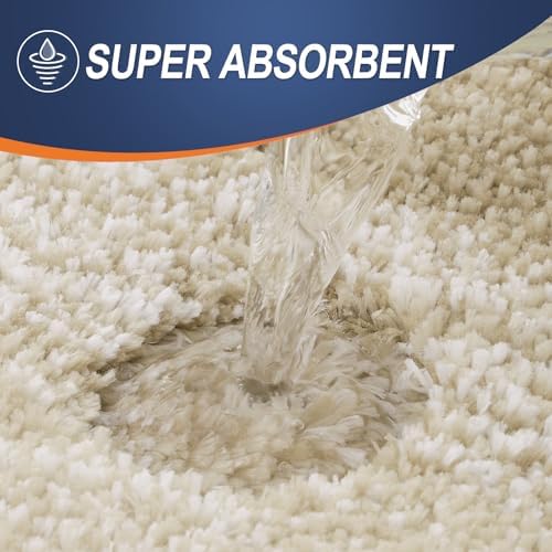 OLANLY Large Bathroom Rugs 44x32, Extra Soft Absorbent Microfiber Bath Rugs