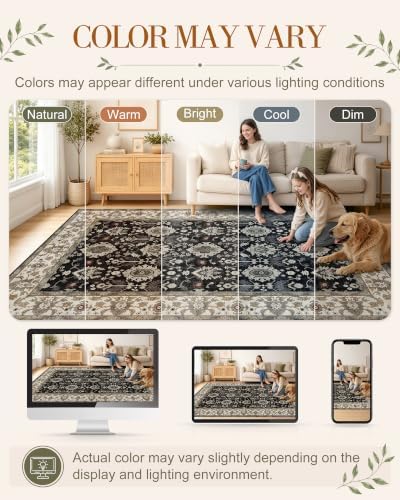 OLANLY 2x6 Washable Runner Rug, Soft Non Slip Carpet for Hallway Kitchen