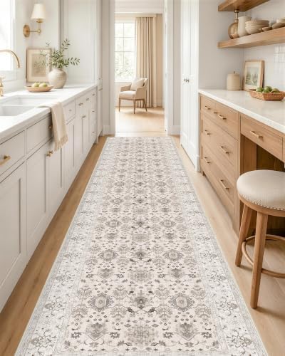 OLANLY 2x10 Washable Runner Rug, Soft Non Slip Carpet for Hallway Kitchen