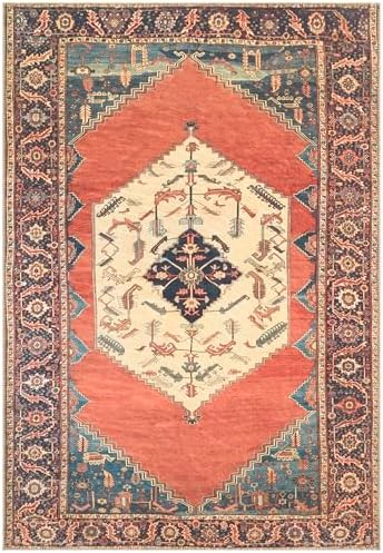 Keen Home Design Vintage Washable Area Rug, Non-Slip Low Pile, 8x10