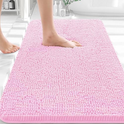 OLANLY Bathroom Rugs 30x20, Extra Soft Absorbent Chenille Bath Rugs