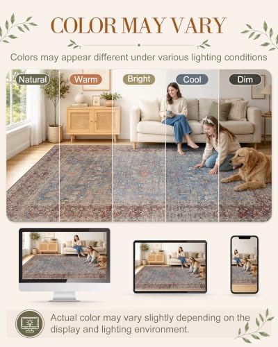 OLANLY 2x6 Washable Runner Rug, Soft Non Slip Carpet for Hallway Kitchen