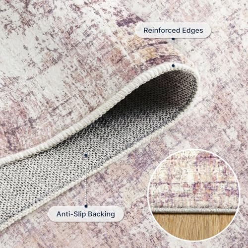 9x12 Area Rugs Washable Modern Abstract Living Room Bedroom Rug