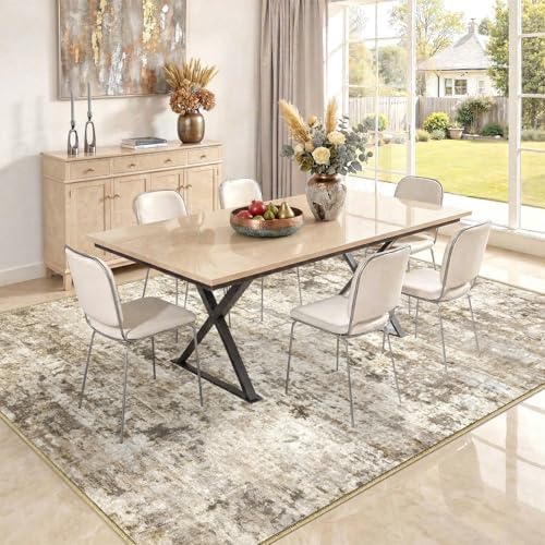 5x7 Area Rugs Washable Living Room Rug Non Slip Soft Carpets