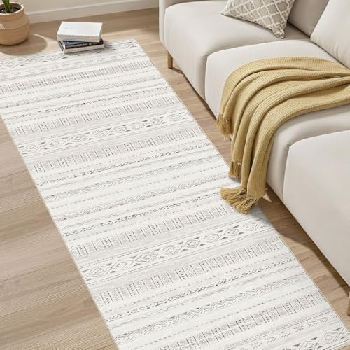 cotiled Hallway 2.6x8 Runner Rugs Washable Boho Moroccan Soft Rug
