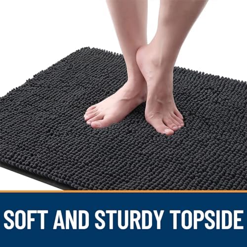 OLANLY Dog Door Mat for Muddy Paws 44x32, Super Absorbent Chenille Mud Mat