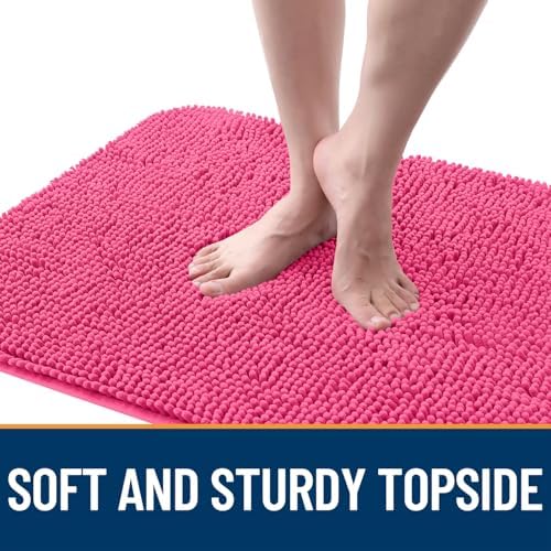 OLANLY Dog Door Mat for Muddy Paws 70x46, Super Absorbent Chenille Mud Mat