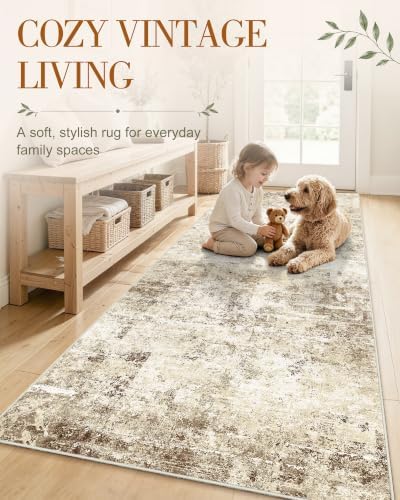OLANLY 3x4 Washable Accent Rug, Soft Non Slip Carpet for Entryway Bedside