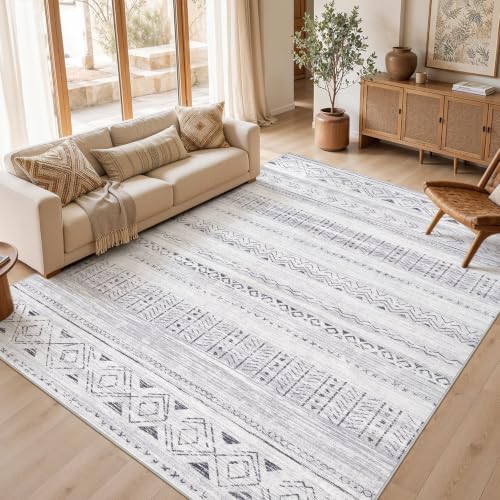 cotiled Boho 12x15 Area Rug for Living Room: Large Moroccan Washable Rug
