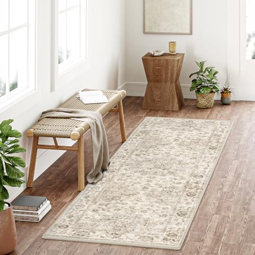 2'6x12 Beige Neutral Runner Rug