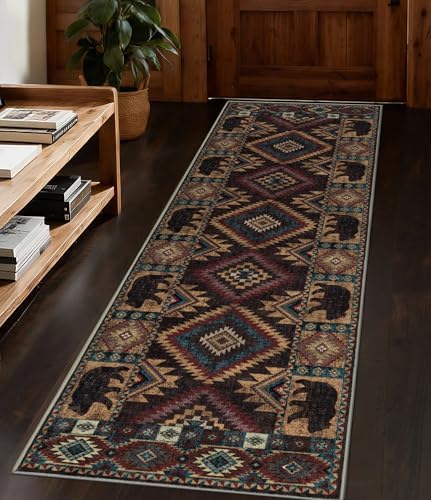 YIHOUSE Washable Western Cabin Runner Rug 2x6 Hallway