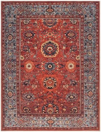 Keen Home Design Vintage Washable Area Rug, Non-Slip Low Pile, 4x6