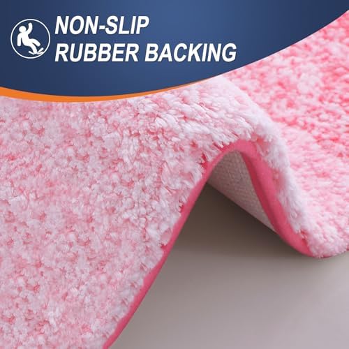 OLANLY Bathroom Rugs Mat 34x21, Extra Soft Absorbent Microfiber Bath Rugs