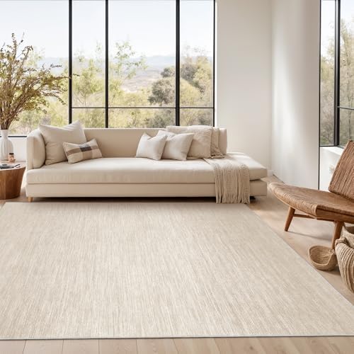 Valenrug 6x9 Area Rugs Non Slip, Large Washable Rugs for Living Room, Brown