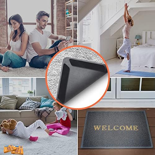 ZONGOOL 8PCS Rug Tape Non Slip Rug Pad Grippers Double Sided Carpet Tape