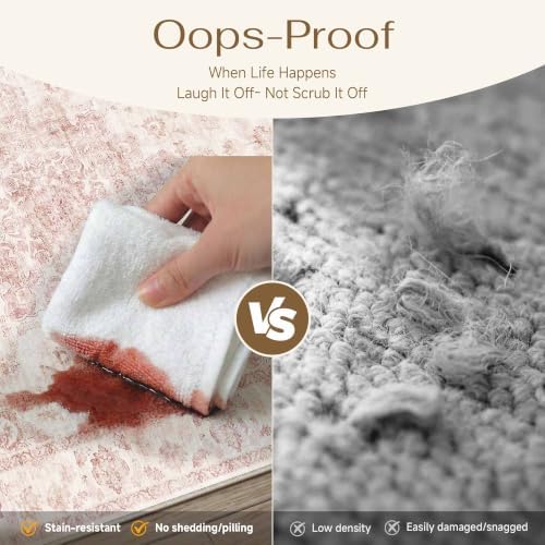 2x6 Pink Neutral Runner Rug