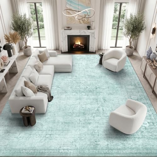 Homemate Washable Rug 10x14 Area Rugs - Vintage Rugs for Living Room