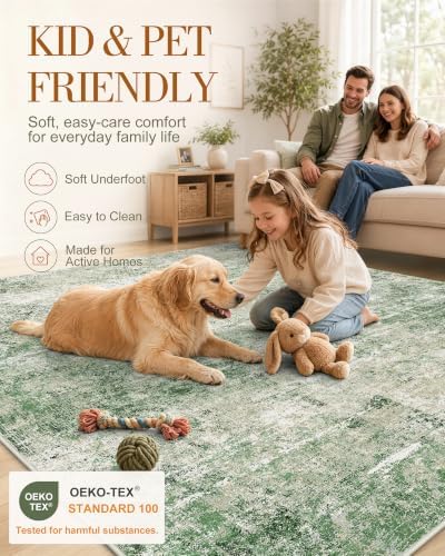 OLANLY 2x8 Washable Runner Rug, Soft Non Slip Carpet for Hallway Kitchen