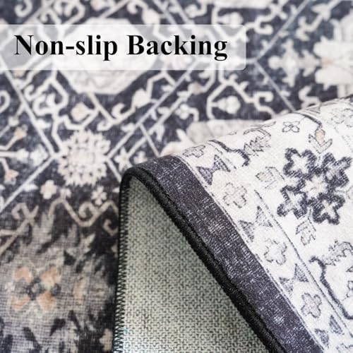 HY HAOYUNLAI 2.6x10 Washable Hallway Runner Rug Non Slip Kitchen Floor Mat