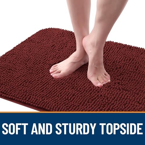 OLANLY Dog Door Mat for Muddy Paws 45x27, Super Absorbent Chenille Mud Mat