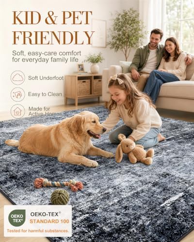 OLANLY 2x10 Washable Runner Rug, Soft Non Slip Carpet for Hallway Kitchen