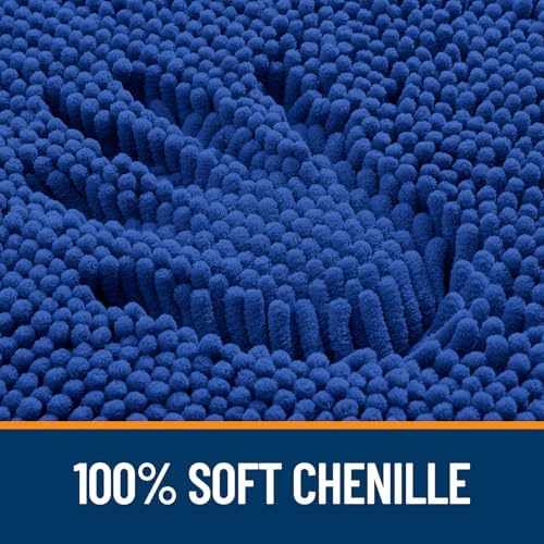 OLANLY Bathroom Runner Rugs 59x20, Extra Soft Absorbent Chenille Bath Rugs