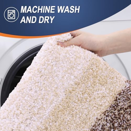 OLANLY Large Bathroom Rugs 40x32, Extra Soft Absorbent Microfiber Bath Rugs