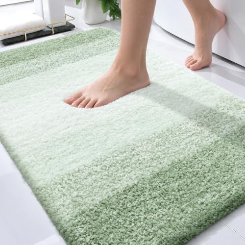 OLANLY Bathroom Rugs Mat 36x24, Extra Soft Absorbent Microfiber Bath Rugs