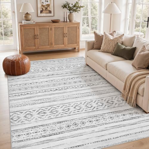 cotiled Boho 5x8 Area Rugs for Living Room: Soft Moroccan Washable Rug