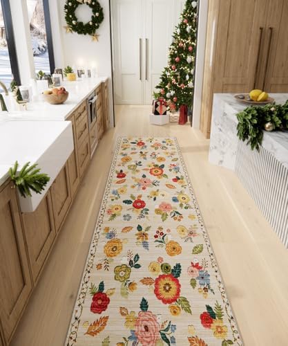 Machine Washable Rug Runners for Hallways: 2x10 Kitchen Rug Non Slip Carpet