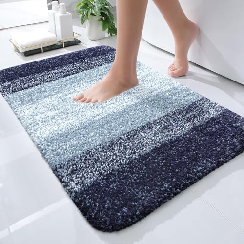 OLANLY Small Bathroom Rugs 28x18, Extra Soft Absorbent Microfiber Bath Rugs