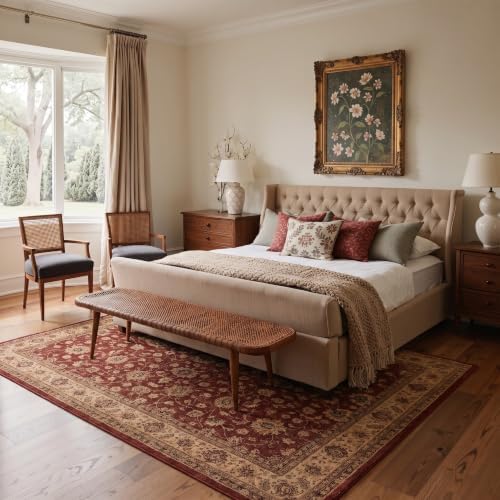 Bavni 2x3 Doormat, Vintage Floral Washable Non Slip Area Rug for Entrance