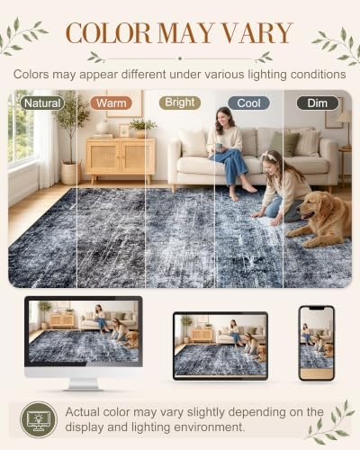 OLANLY 2x10 Washable Runner Rug, Soft Non Slip Carpet for Hallway Kitchen
