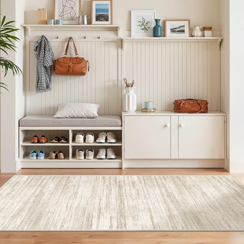 2x5 Rug Runners for Hallways Non Slip,Kitchen Rugs,Brown