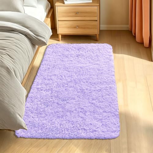 Smiry Area Rugs for Living Room Bedroom 2x4 ft, Fluffy Washable Carpet