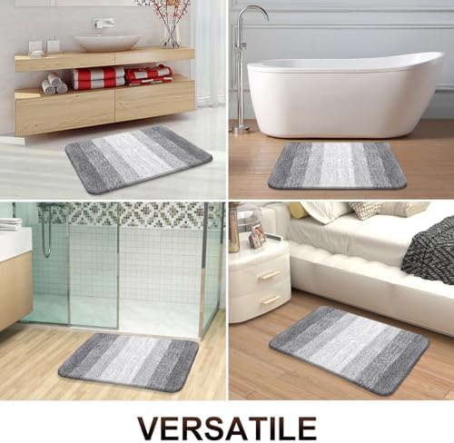 OLANLY Bathroom Runner Rug 40x20, Extra Soft Absorbent Microfiber Bath Rugs