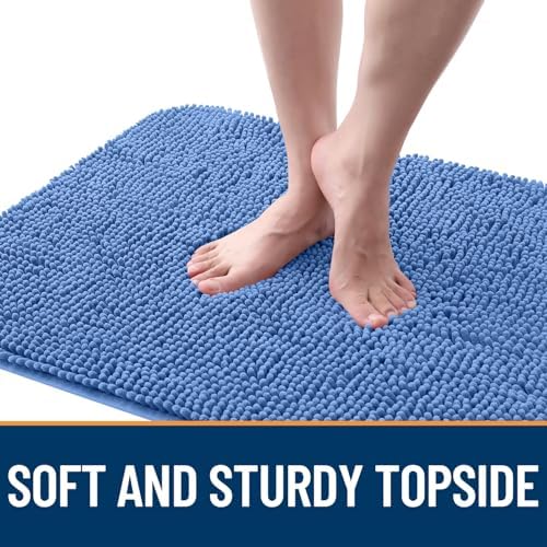 OLANLY Dog Door Mat for Muddy Paws 40x32, Super Absorbent Chenille Mud Mat