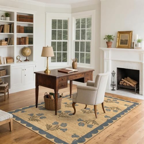 4x6 Covered Outdoor Patio Rug - Washable Front Door Mat Entry Rug