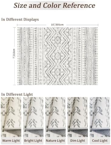Miukiki 8x10 Area Rug for Living Room, Washable Soft Non Slip Rug Grey