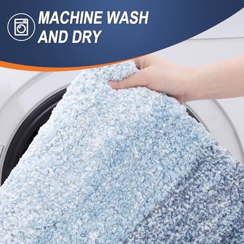 OLANLY Bathroom Rugs Mat 34x21, Extra Soft Absorbent Microfiber Bath Rugs