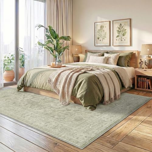 Homemate Washable Rug 9x12 Area Rugs - Vintage Rugs for Living Room