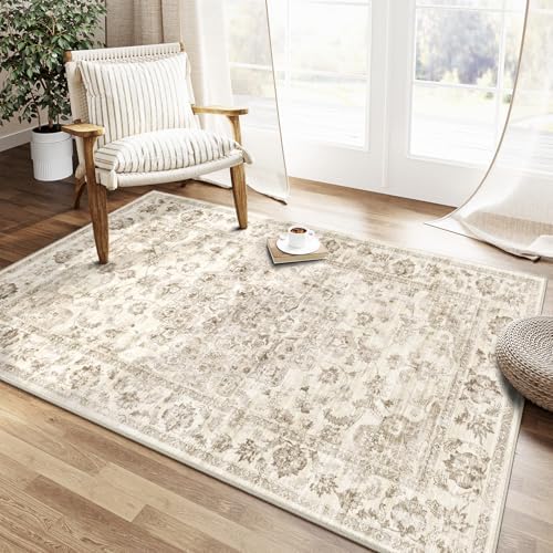 3x4 Beige Neutral Area Rug