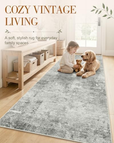 OLANLY 2x5 Washable Runner Rug, Soft Non Slip Carpet for Hallway Kitchen