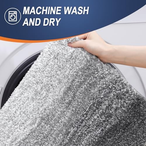 OLANLY Bathroom Runner Rug 59x24, Extra Soft Absorbent Microfiber Bath Rugs