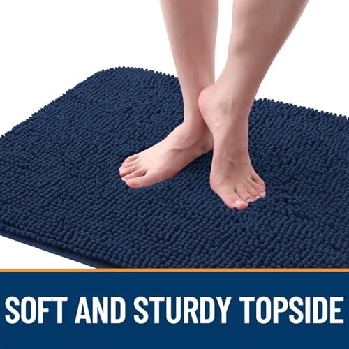 OLANLY Dog Door Mat for Muddy Paws 59x35, Super Absorbent Chenille Mud Mat