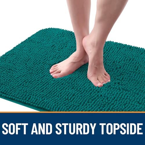 OLANLY Dog Door Mat for Muddy Paws 36x24, Super Absorbent Chenille Mud Mat